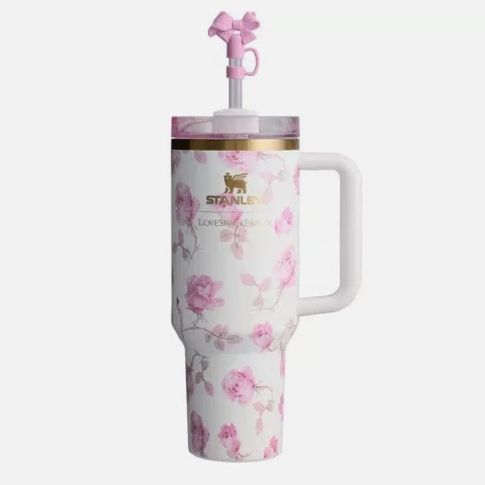 The Stanley x LoveShackFancy Quencher | 40 OZ - Ribbon Rosa (Order Confirmed)